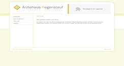 Desktop Screenshot of aerztehaus-regenstauf.de